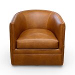 Palazzo Tan Lthr Swivel Chair