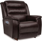 Redwood Choc. Pwr Phr Leather  Recl - Image 2