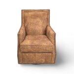 Connor Brown Lthr Swivel Glider