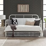 Lee Twin Antq Wht Daybed W/ Trundle