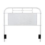 Lee Queen Antq. White Mtl Headboard - Image 2