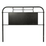 Lee Queen Black Metal Headboard - Image 2