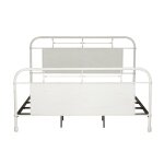 Lee King Antq. White Metal Bed - Image 2
