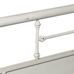Lee King Antq. White Metal Bed - Image 4