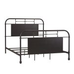 Lee Queen Black Metal Bed - Image 2