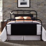 Lee Queen Black Metal Bed