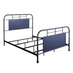 Lee Queen Navy Metal Bed - Image 2