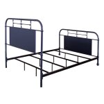 Lee Queen Navy Metal Bed - Image 4