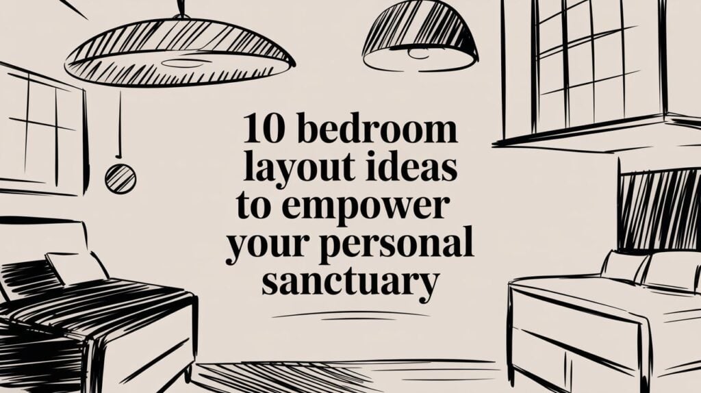 Creative bedroom layout inspiration for personal spaces