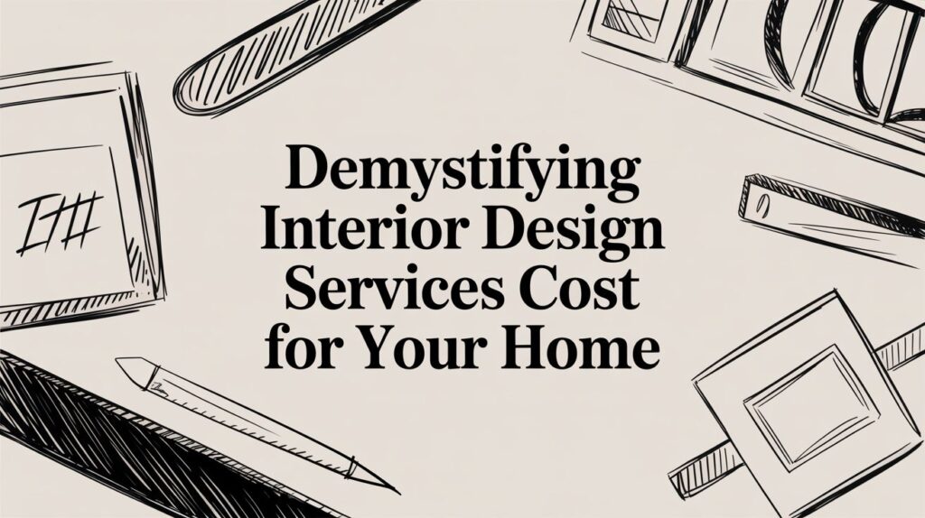 Interior design services cost for your home.