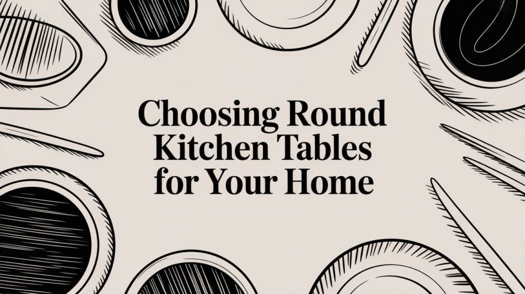 Guide to selecting round kitchen tables.