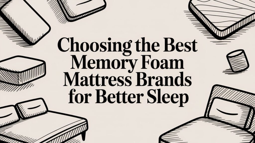 Best memory foam mattress brands for better sleep