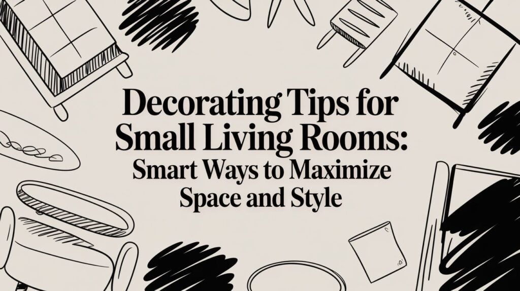 Maximize space with small living room decorating tips.