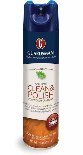 Guardsman wood furniture cleaner and polish spray