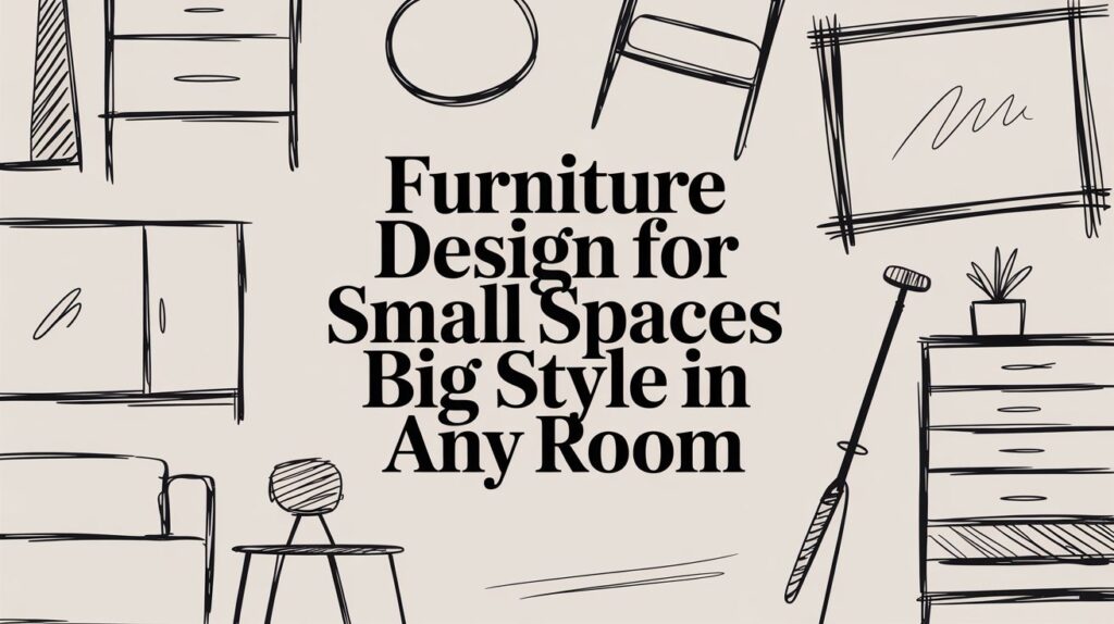 Furniture design ideas for small spaces illustration