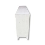 Side view of whitewashed cabinet