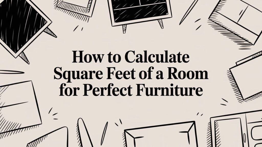 Room square feet calculation guide illustration