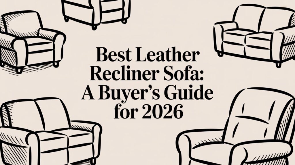 Illustrated leather recliner sofas buyer’s guide 2026