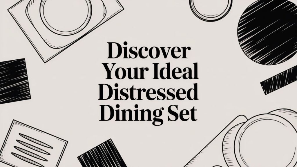 Discover your ideal distressed dining set banner