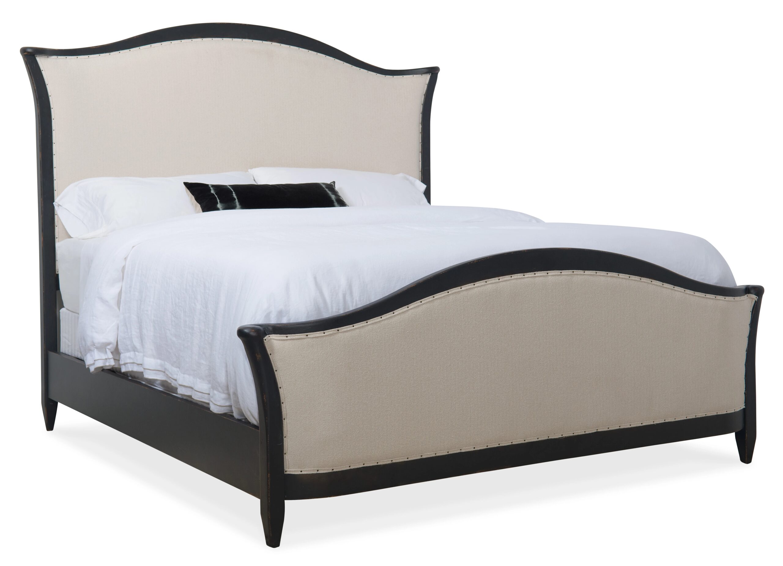 19bb81f27ad09fad9aab9863578b7788 Ciao Bella Queen Upholstered Bed- Black - Image 1
