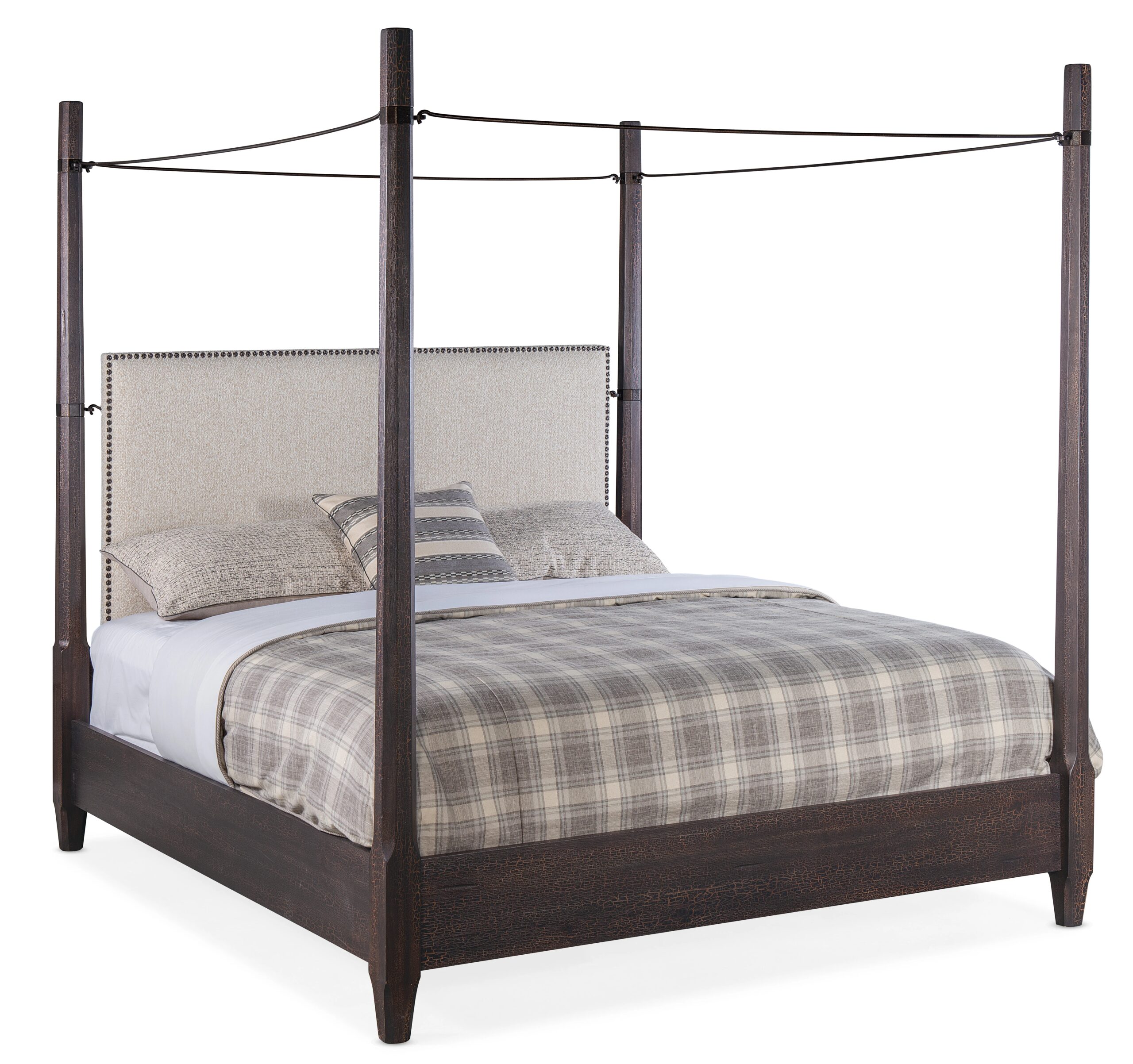 263720c6c127e90cc2ce09f4f45f2ef7 Big Sky Cal King Poster Bed withcanopy - Image 1