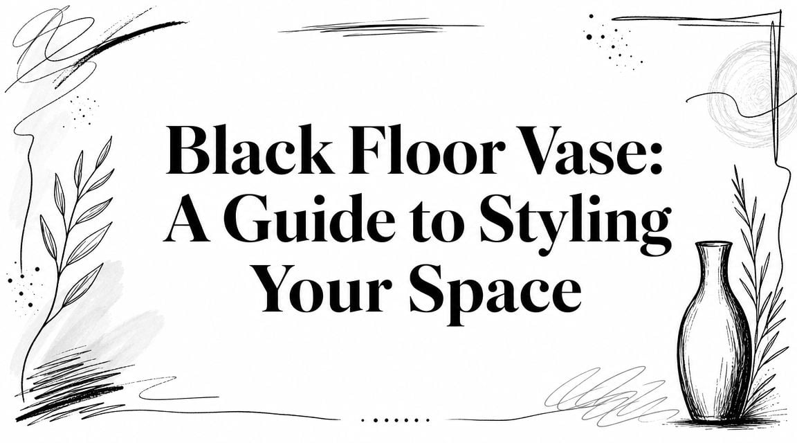 Black Floor Vase Styling Guide