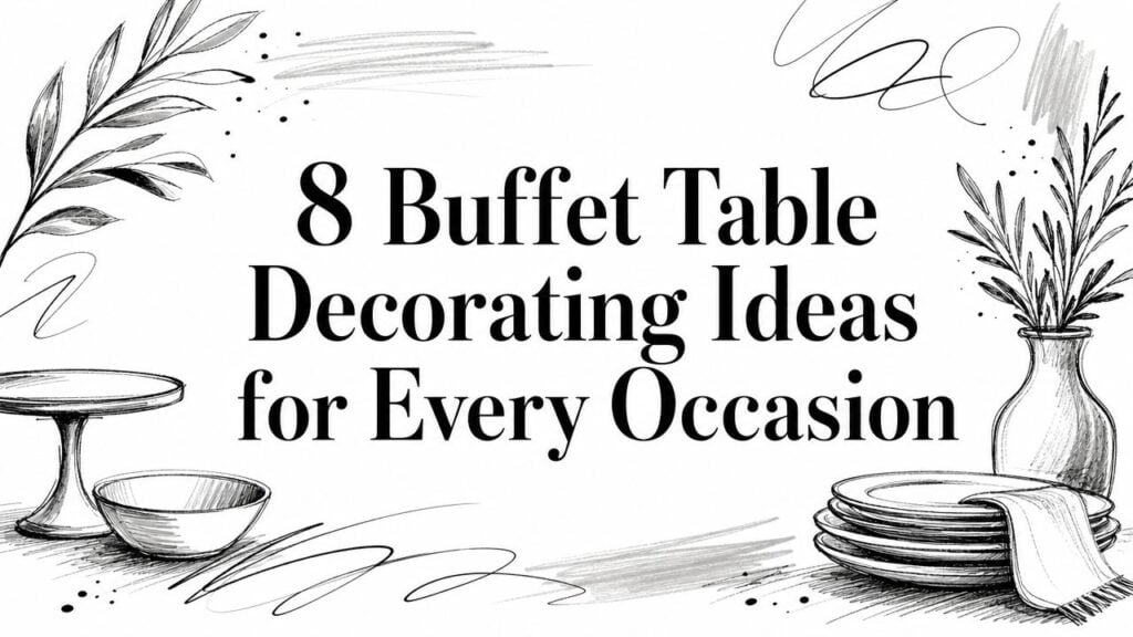 8 Buffet Table Decorating Ideas for Every Occasion