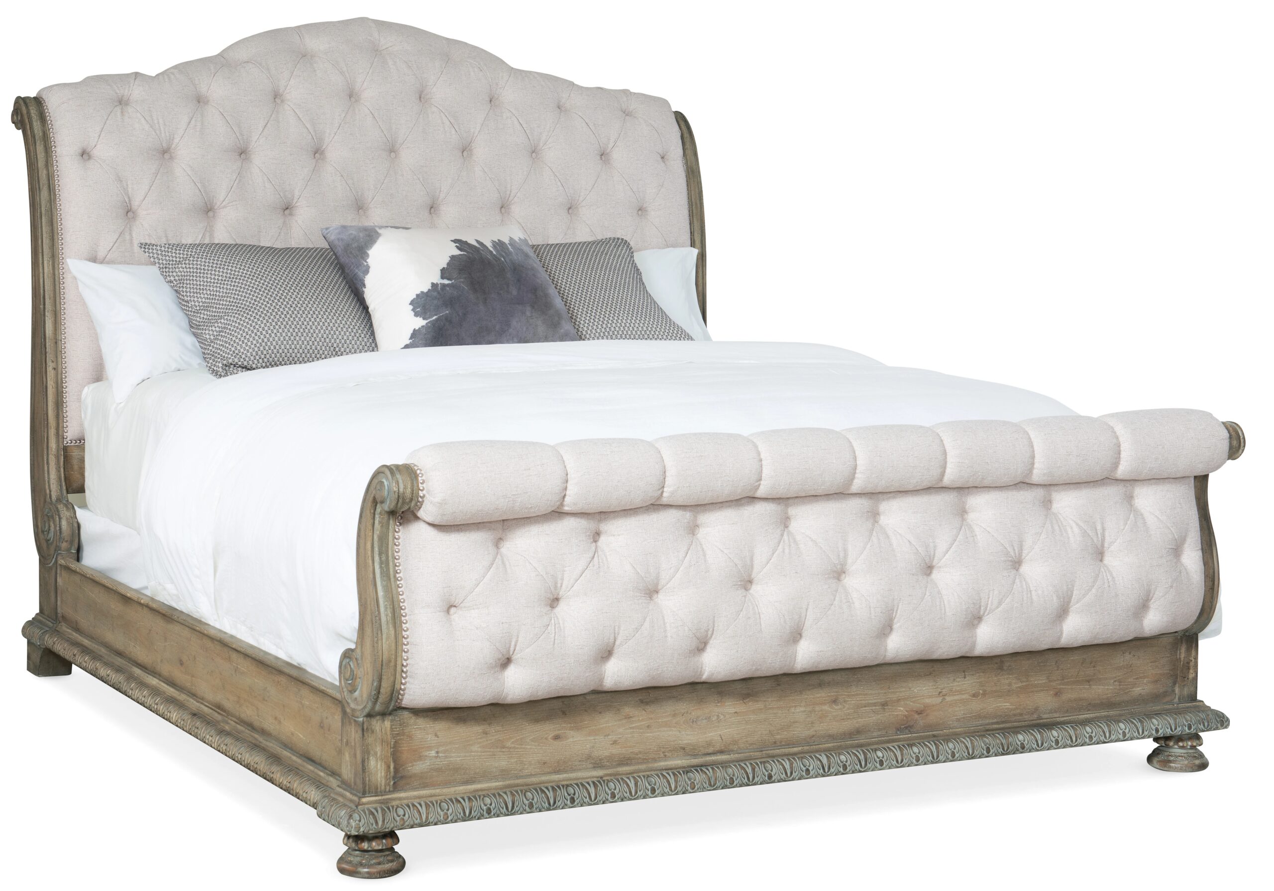 cc88859e519bbaec6950c0dde0367f6c Castella King Tufted Bed - Image 1