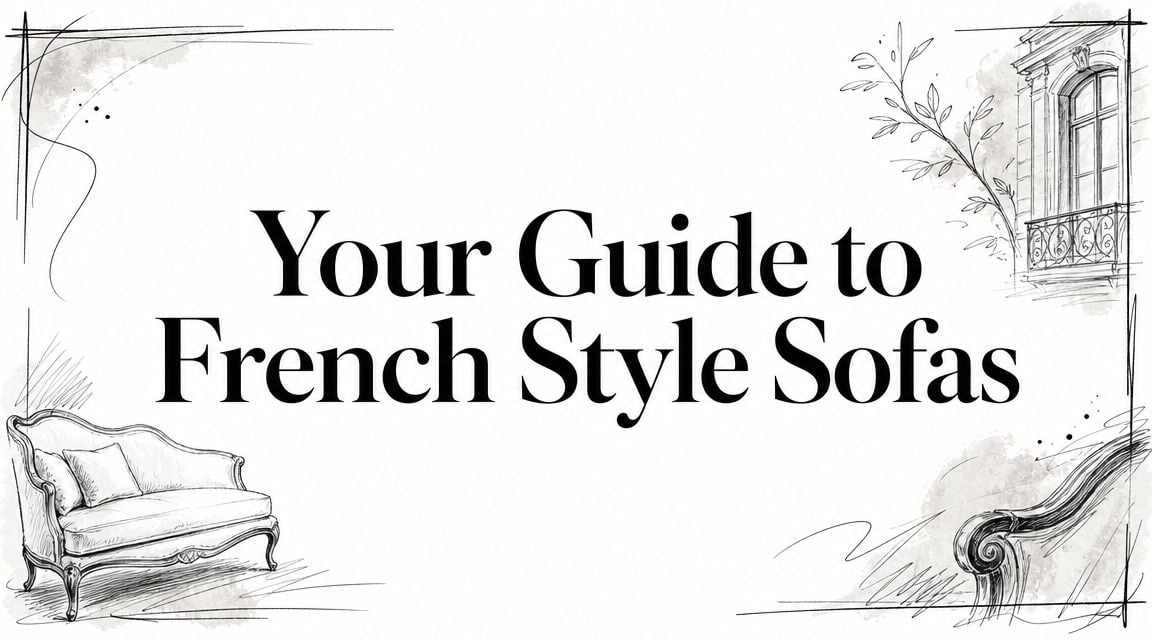 French Style Sofas Sofa Sketch
