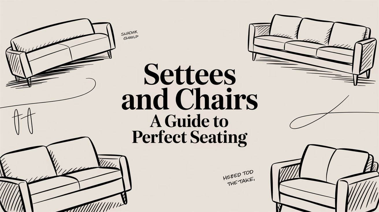 Settees And Chairs Sofa Drawings